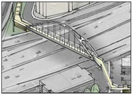 bike ped bridge rendering
